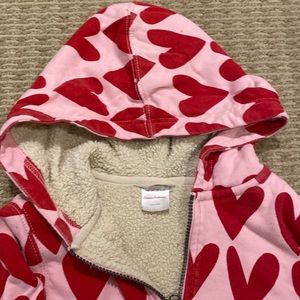 Hanna Andersson Print Faux Shearling Lined Hoodie